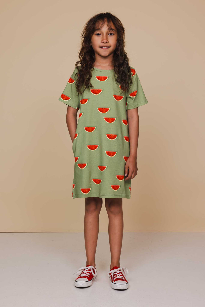 Watermelon T-shirt Dress Kids