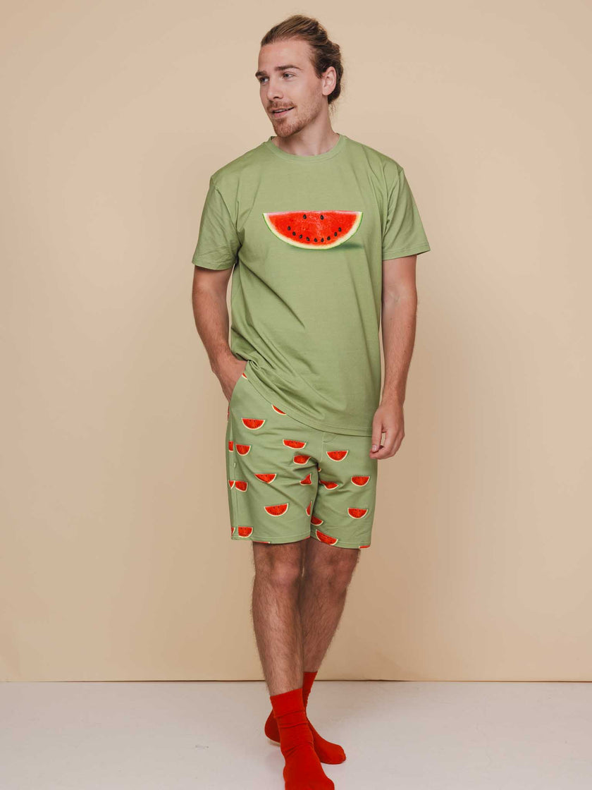 Watermelon T-shirt and Shorts set Men