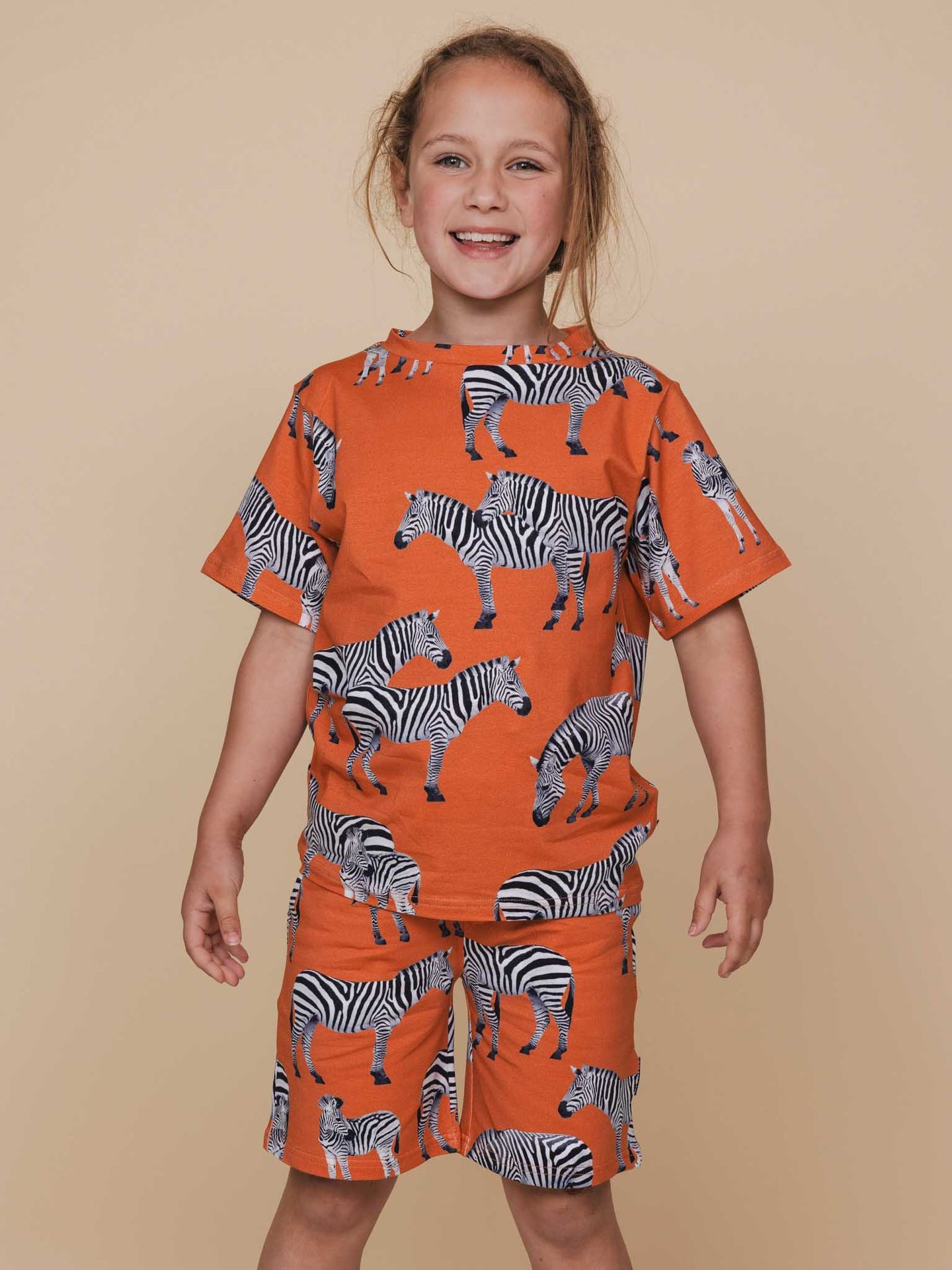 Zebras T-shirt en Shorts set Kids - SNURK