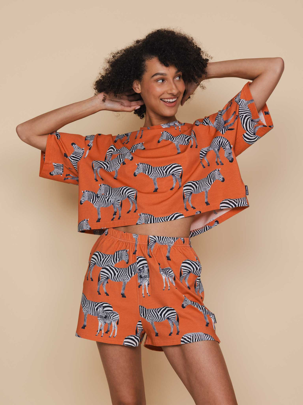 Zebras Crop Top Dames