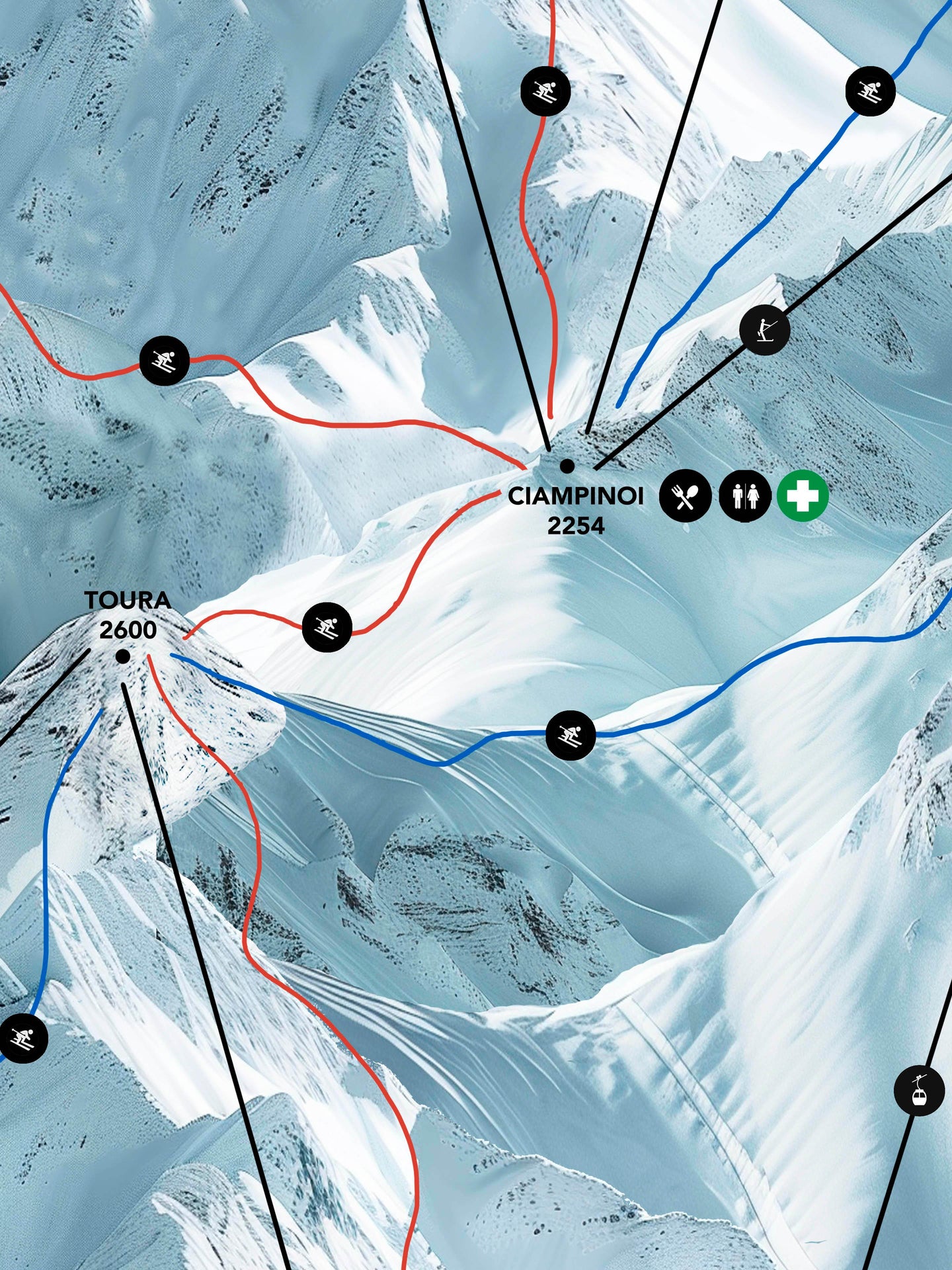 Ski Map Print - SNURK
