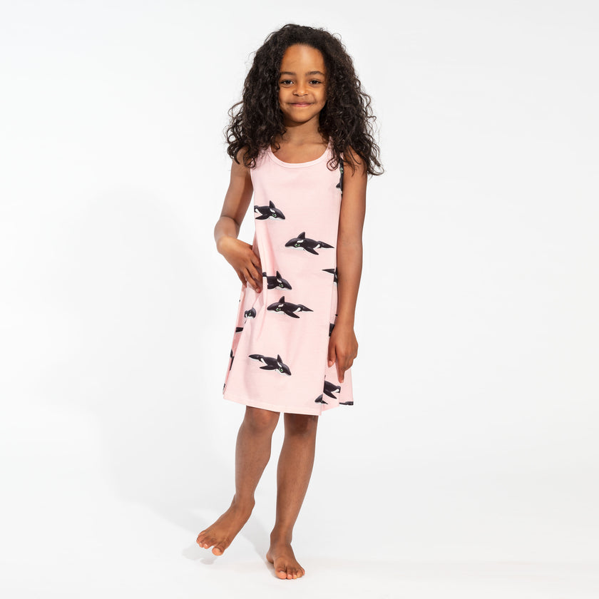 Orca Pink Tank Dress Kids