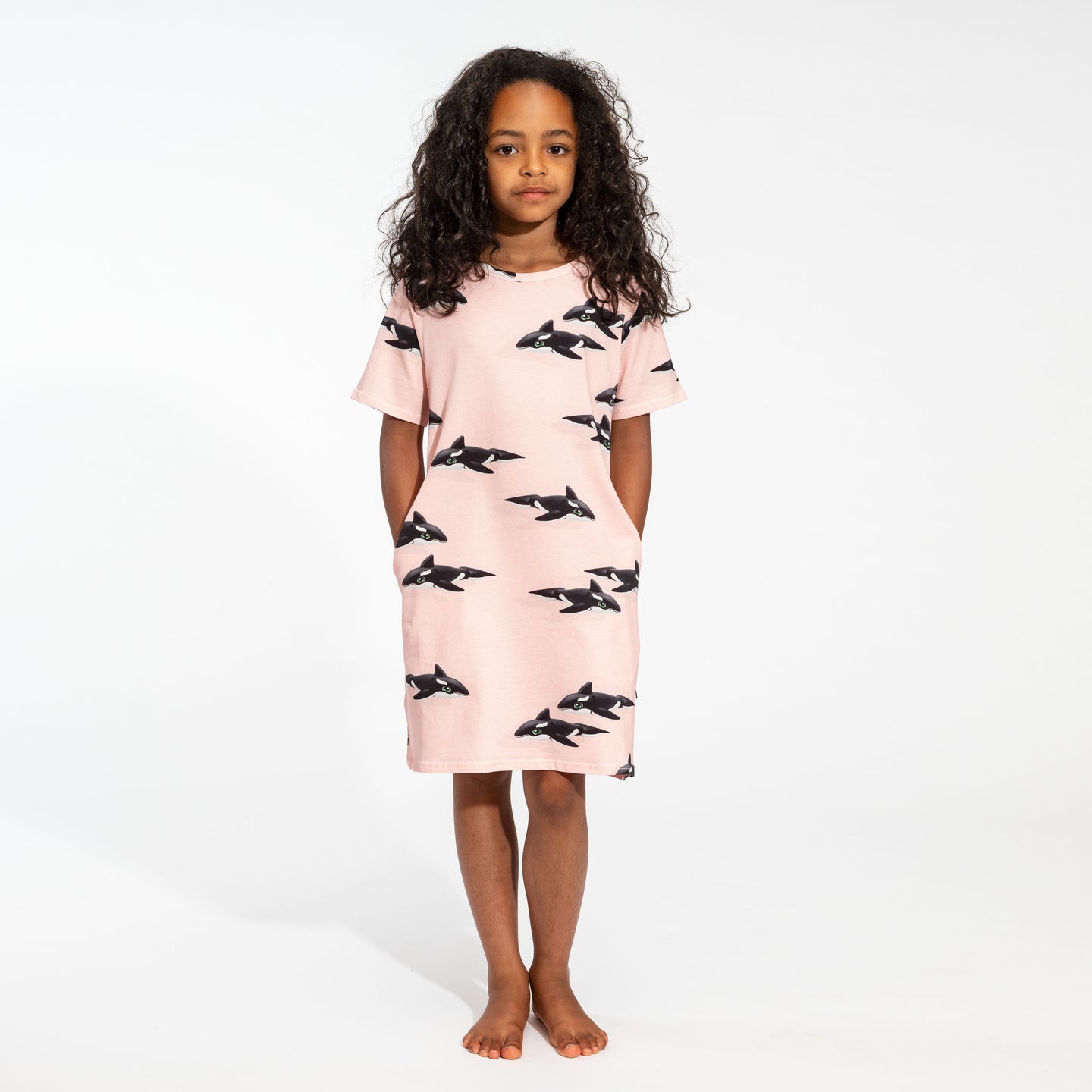 Orca Pink T-shirt Dress Kids