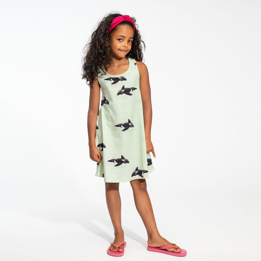 Orca Green Tank Dress Kids
