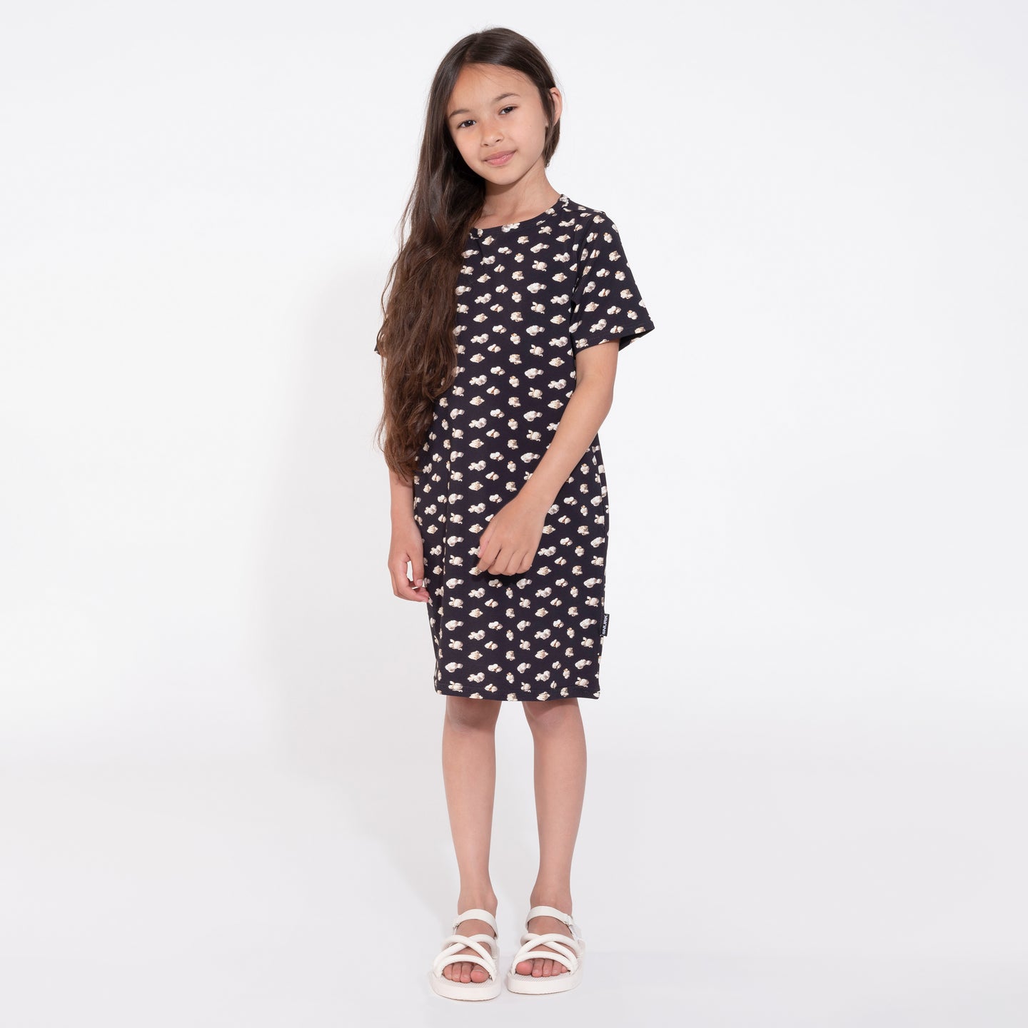 Popcorn Polka T-shirt Dress Kids