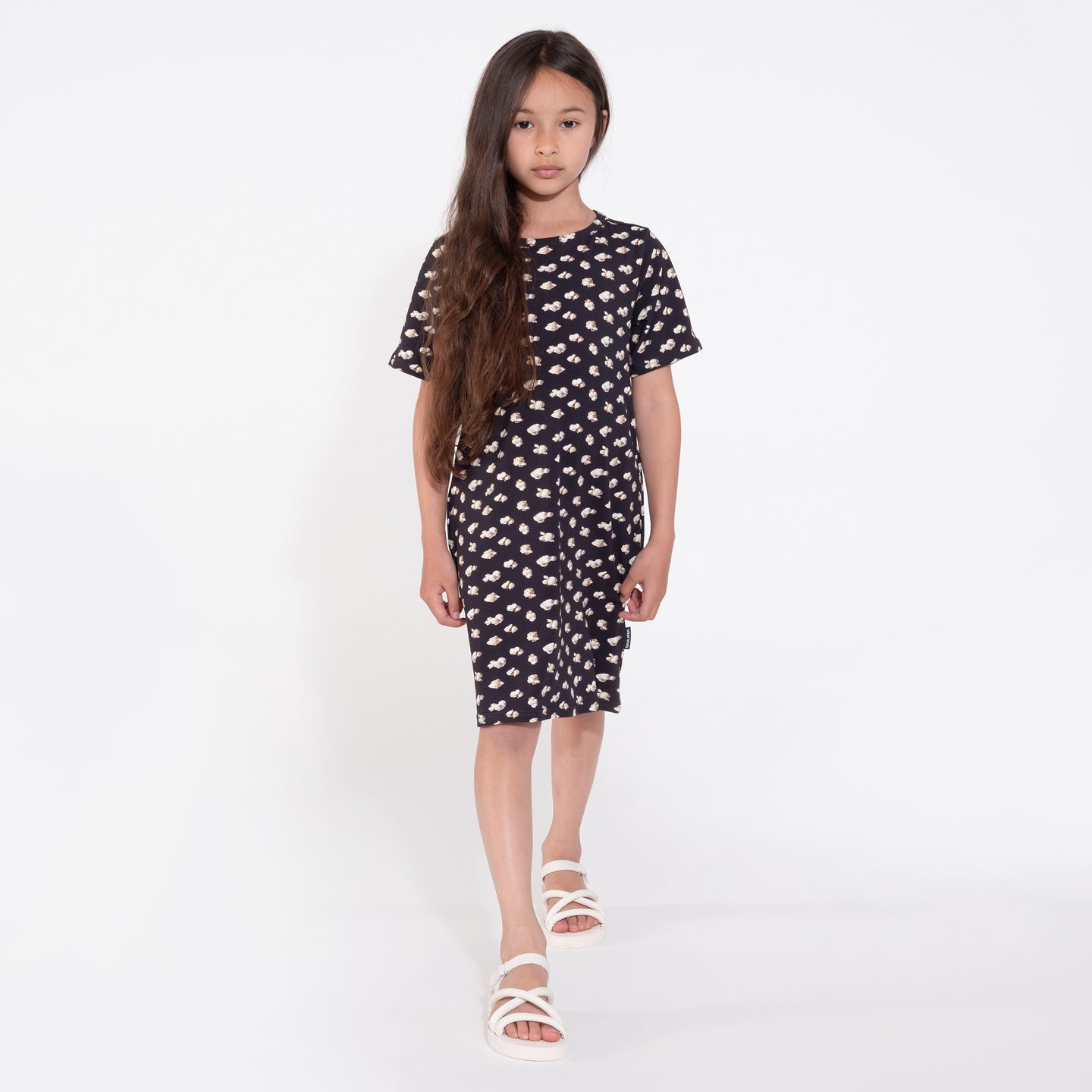 Popcorn Polka T-shirt Dress Kids
