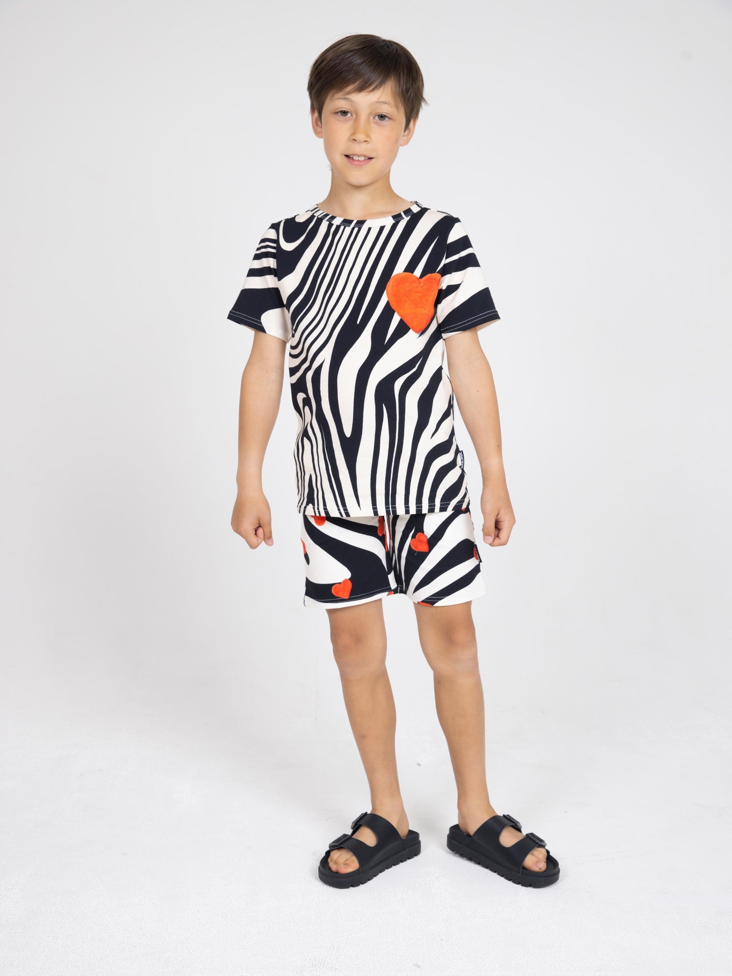 Zebra Love T-shirt en Korte broek set Kinderen - SNURK