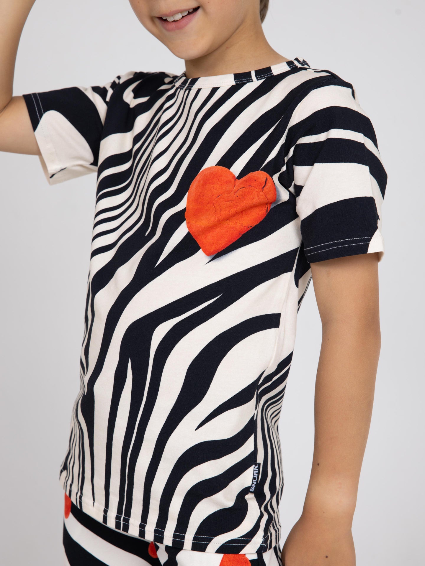 Zebra Love T-shirt en Korte broek set Kinderen - SNURK