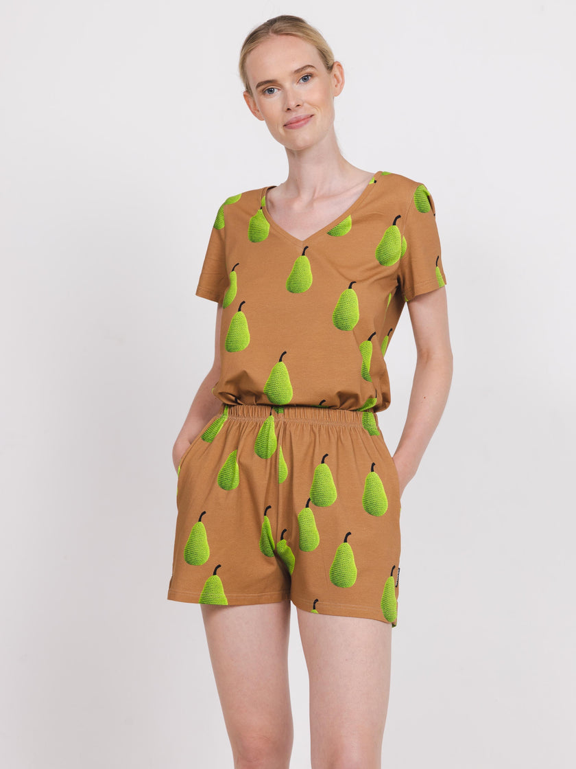 Pears T-shirt v-neck Women