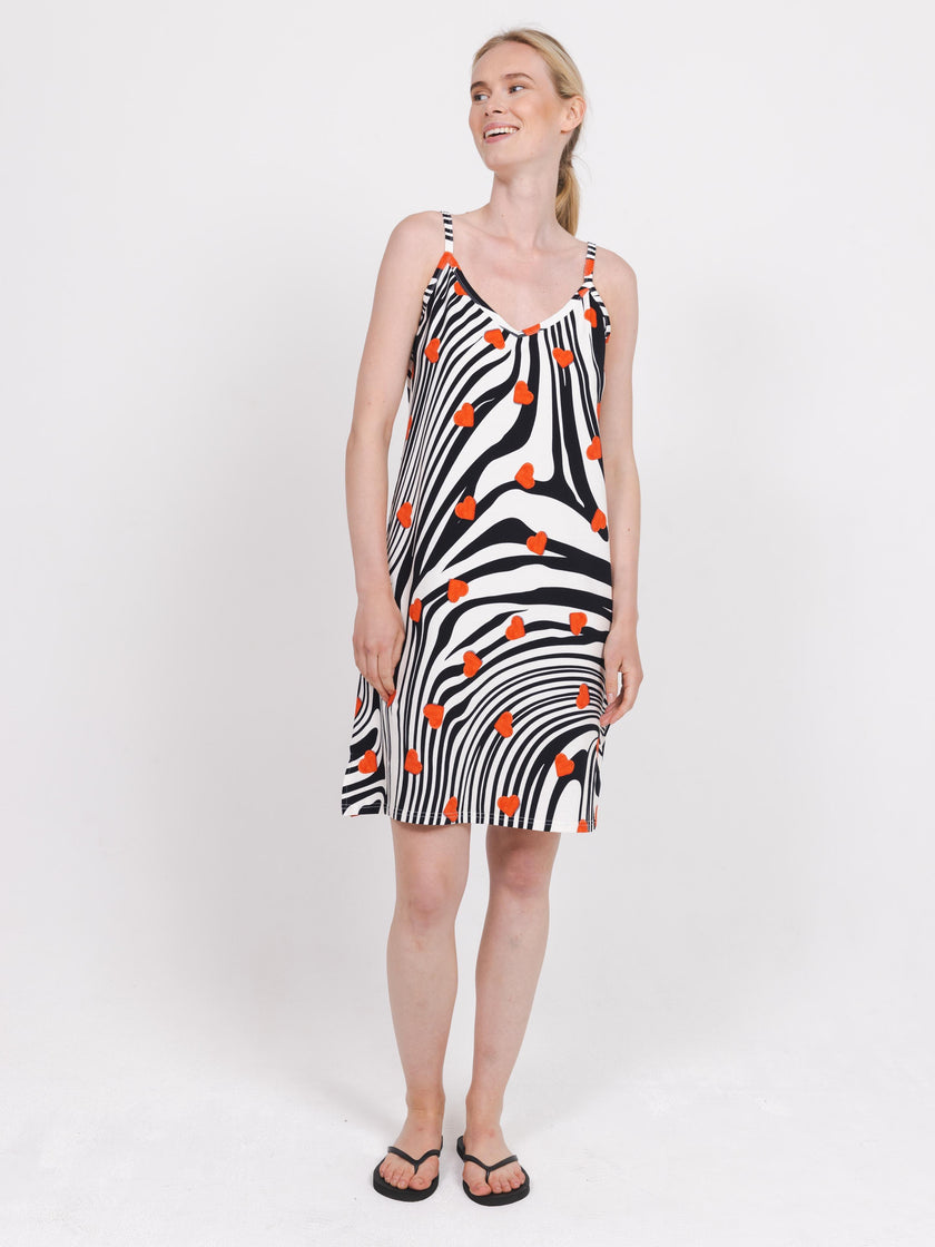 Zebra Love Slip dress Women