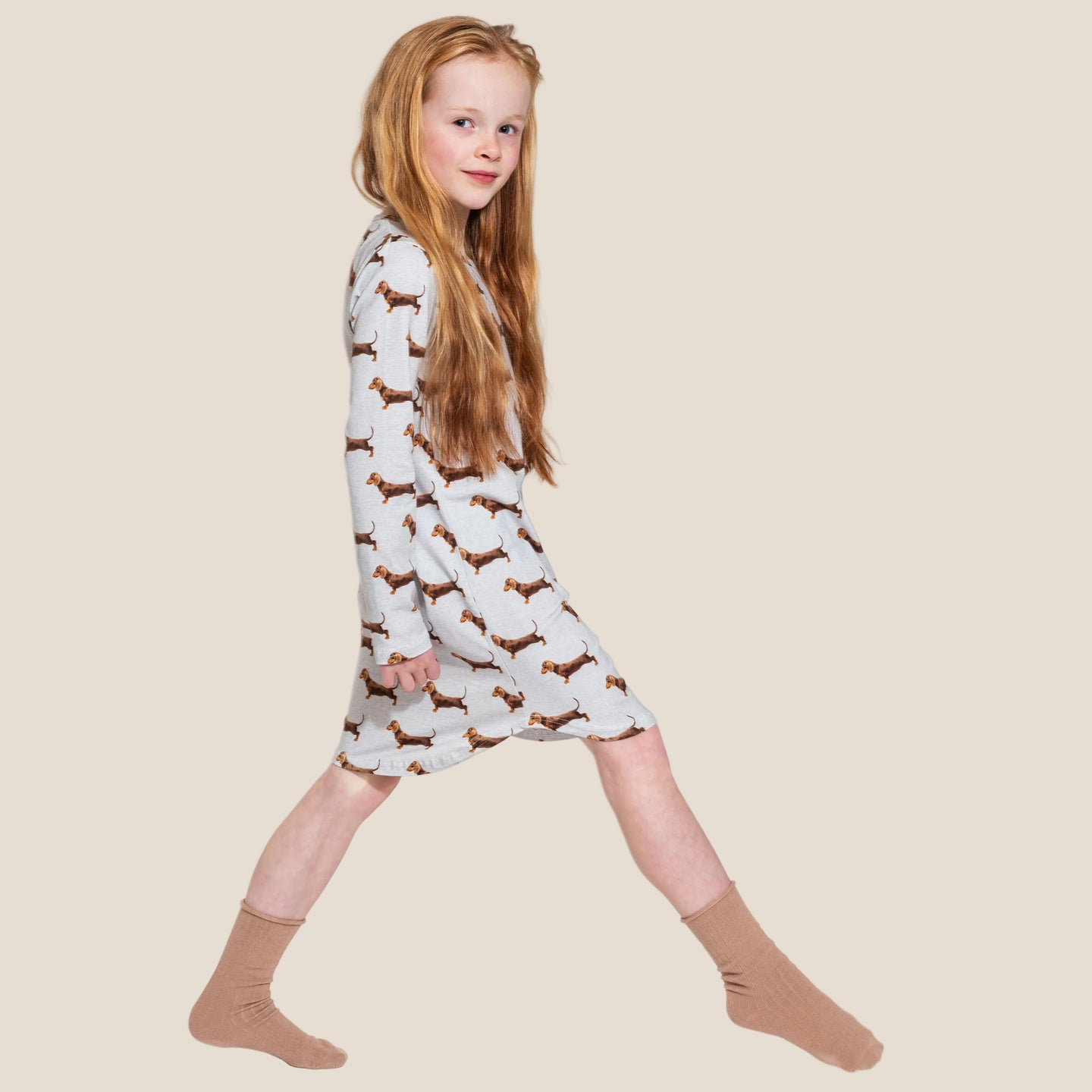 James Grey Long Sleeve Dress Kids