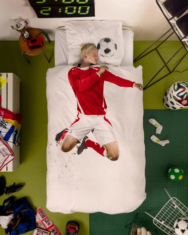 Soccer Champ Red duvet cover set