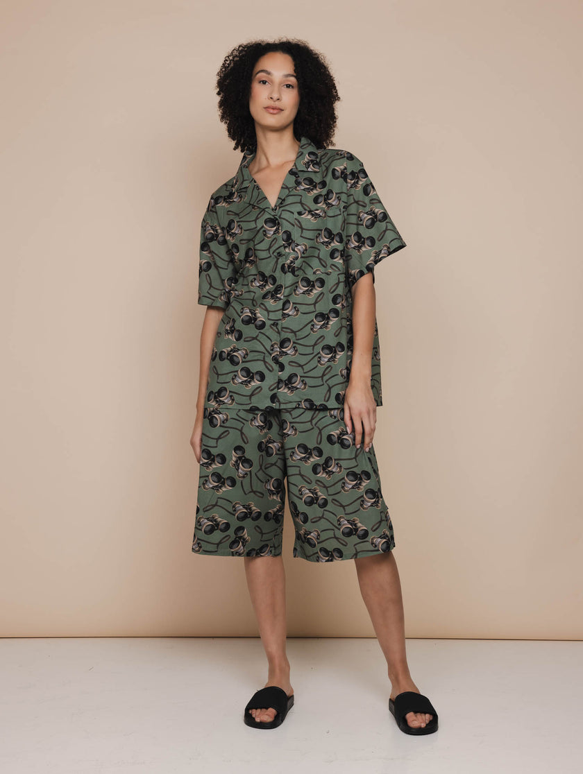 Binoculars Button Up set Dames