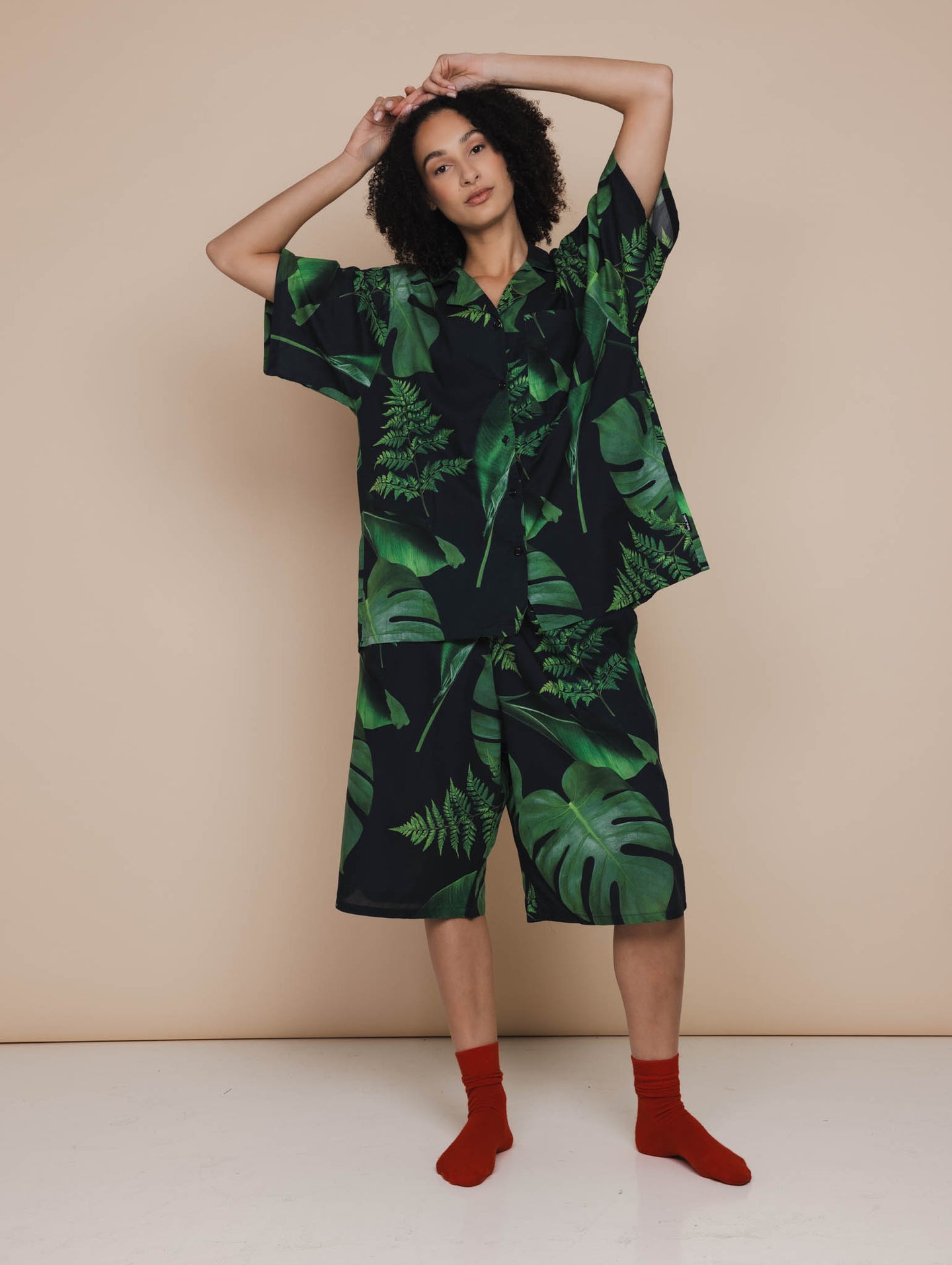 Dark Forest Button Up set Dames