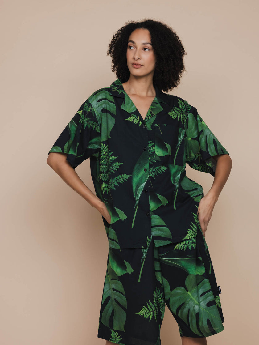 Dark Forest Button Up Blouse