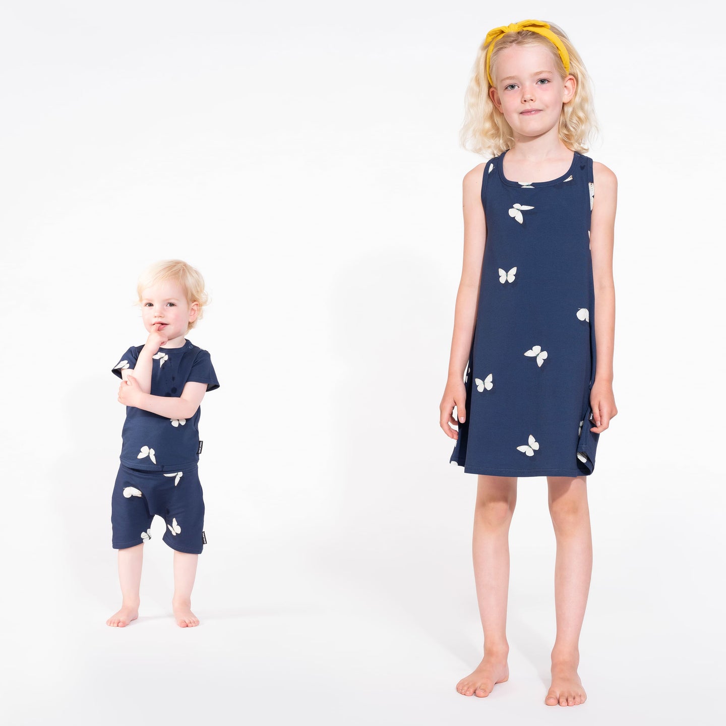 Butterfly Blue Tank Dress Kids