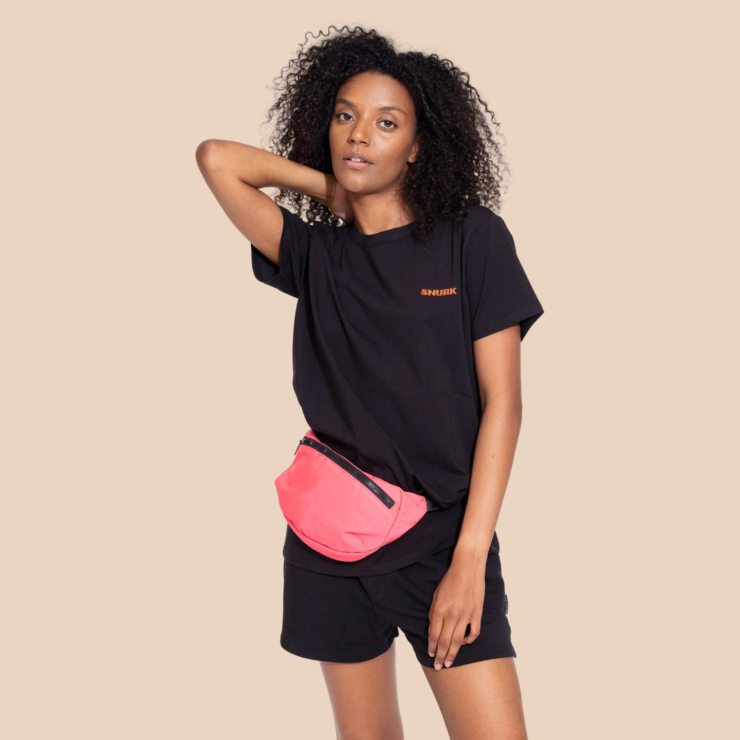 Black T-shirt Unisex Coral Logo