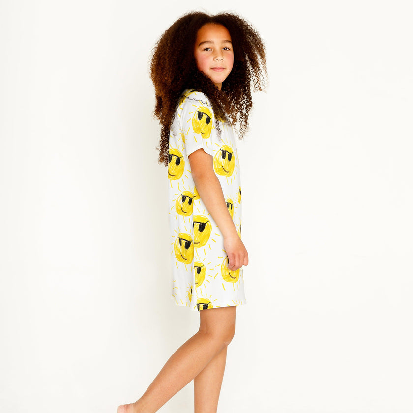 Sunny Glasses T-shirt Dress Kids
