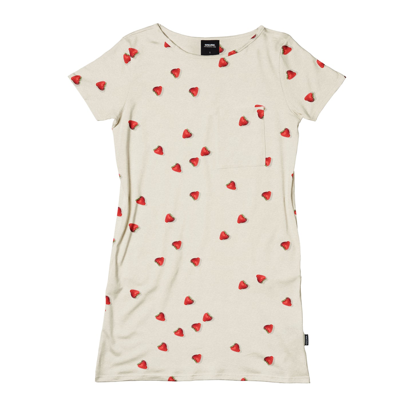 Strawberries T-shirt Dress Dames