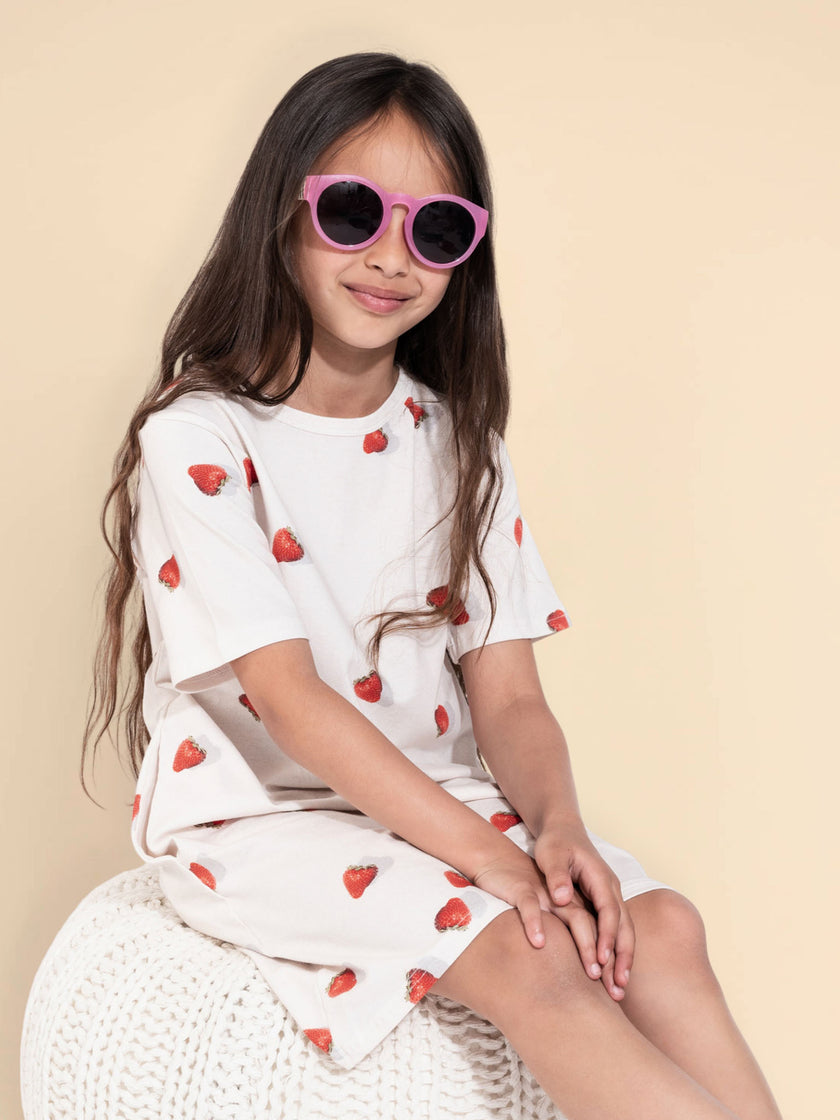 Strawberries T-shirt Dress Kids