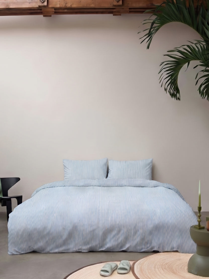 Stripes Blue duvet cover set