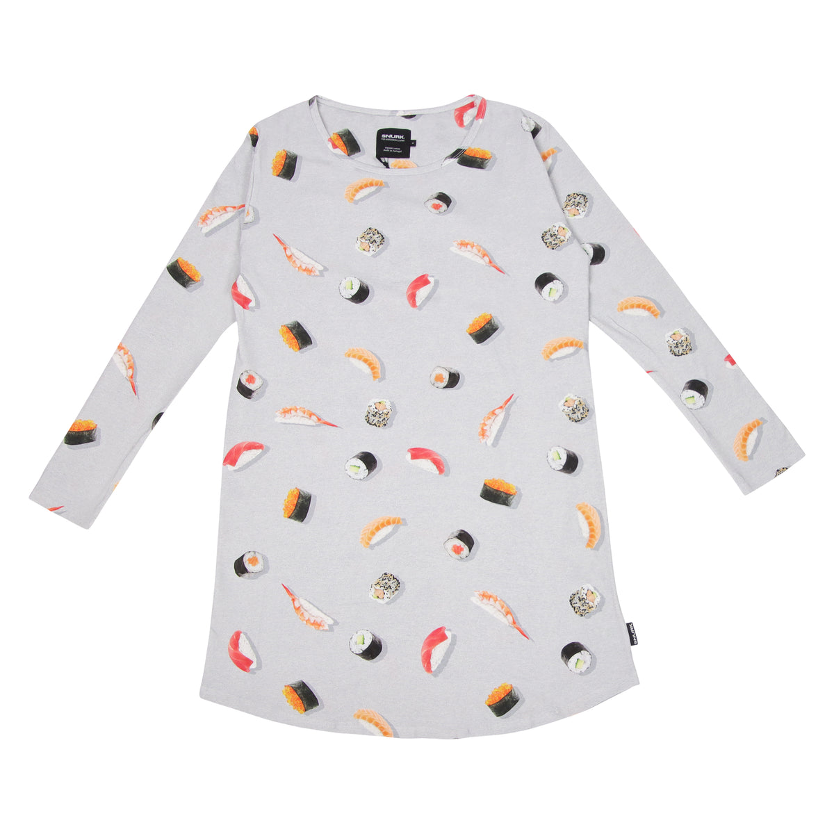 Sushi Sunday Long Sleeve Dress Dames - SNURK