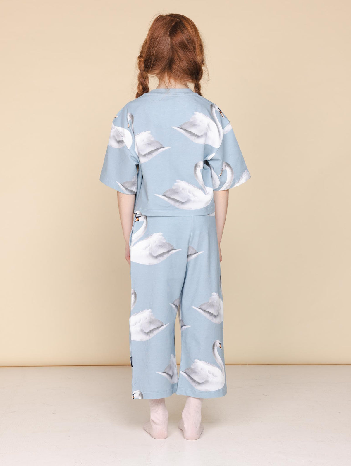 Swan Cropped T-Shirt Kids