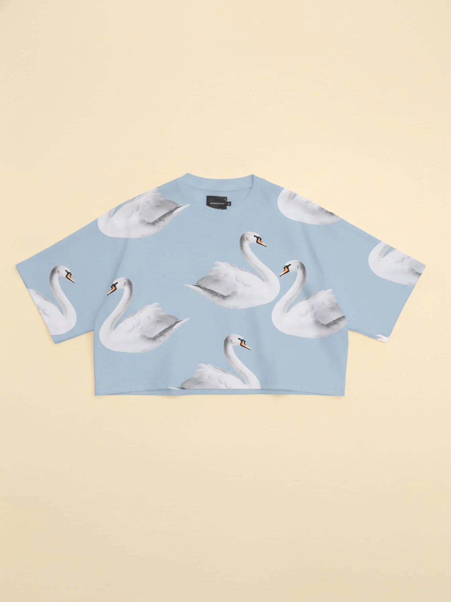 Swan Cropped T-Shirt Dames - SNURK