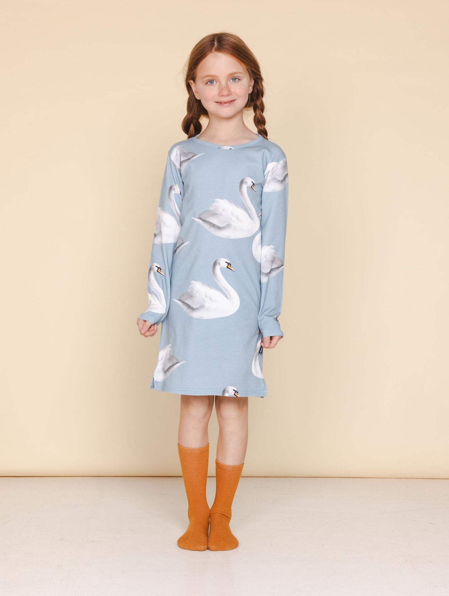 Swan Long Sleeve Dress Kids
