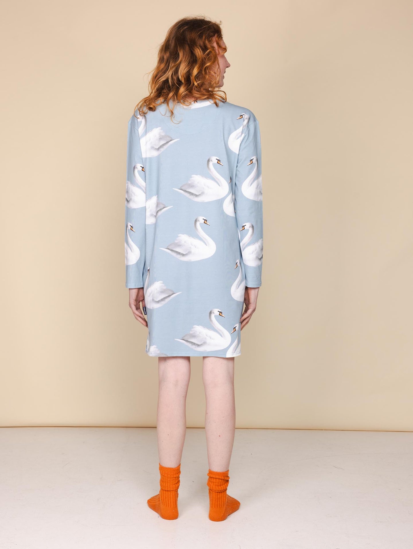 Swan Long Sleeve Dress Women