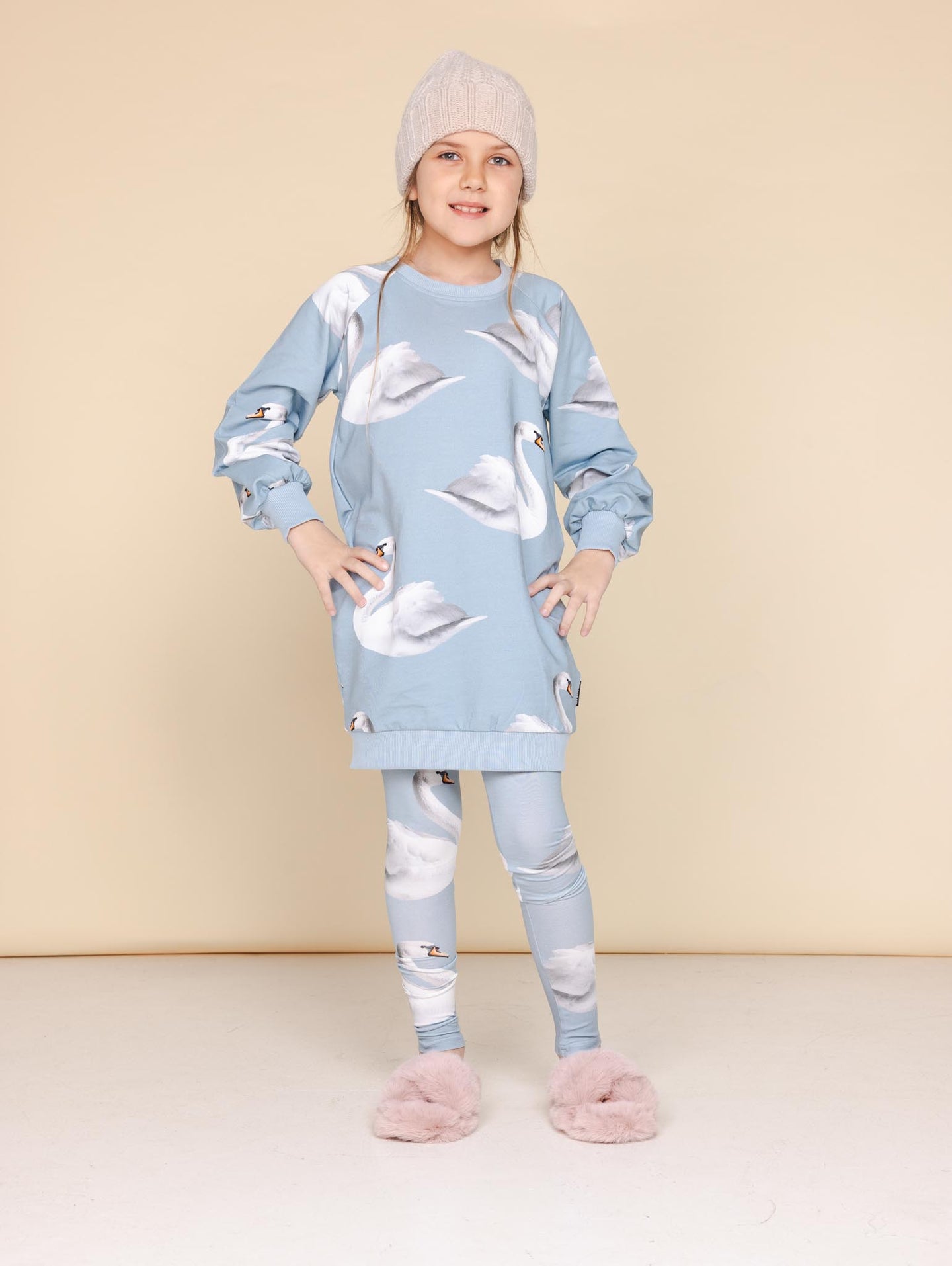 Swan Sweater Dress Kids
