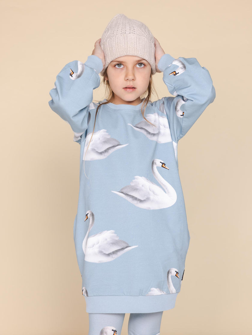 Swan Sweater Dress Kids