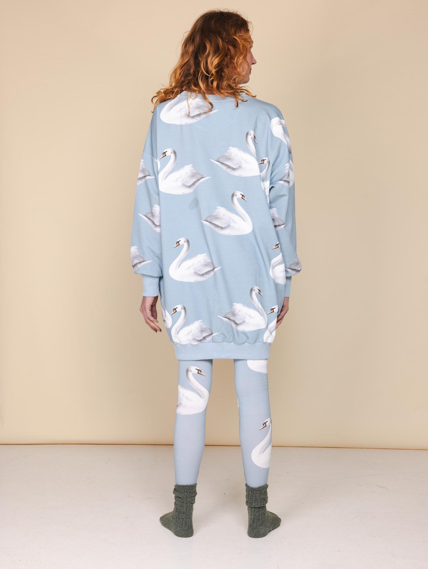 Swan Sweater Dress Women
