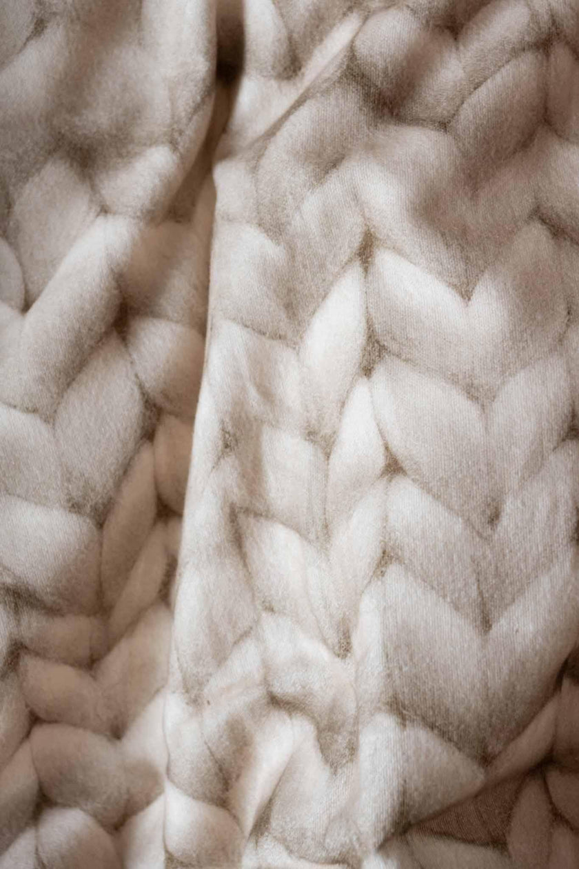 Twirre Sand dekbedovertrek flanel - SNURK