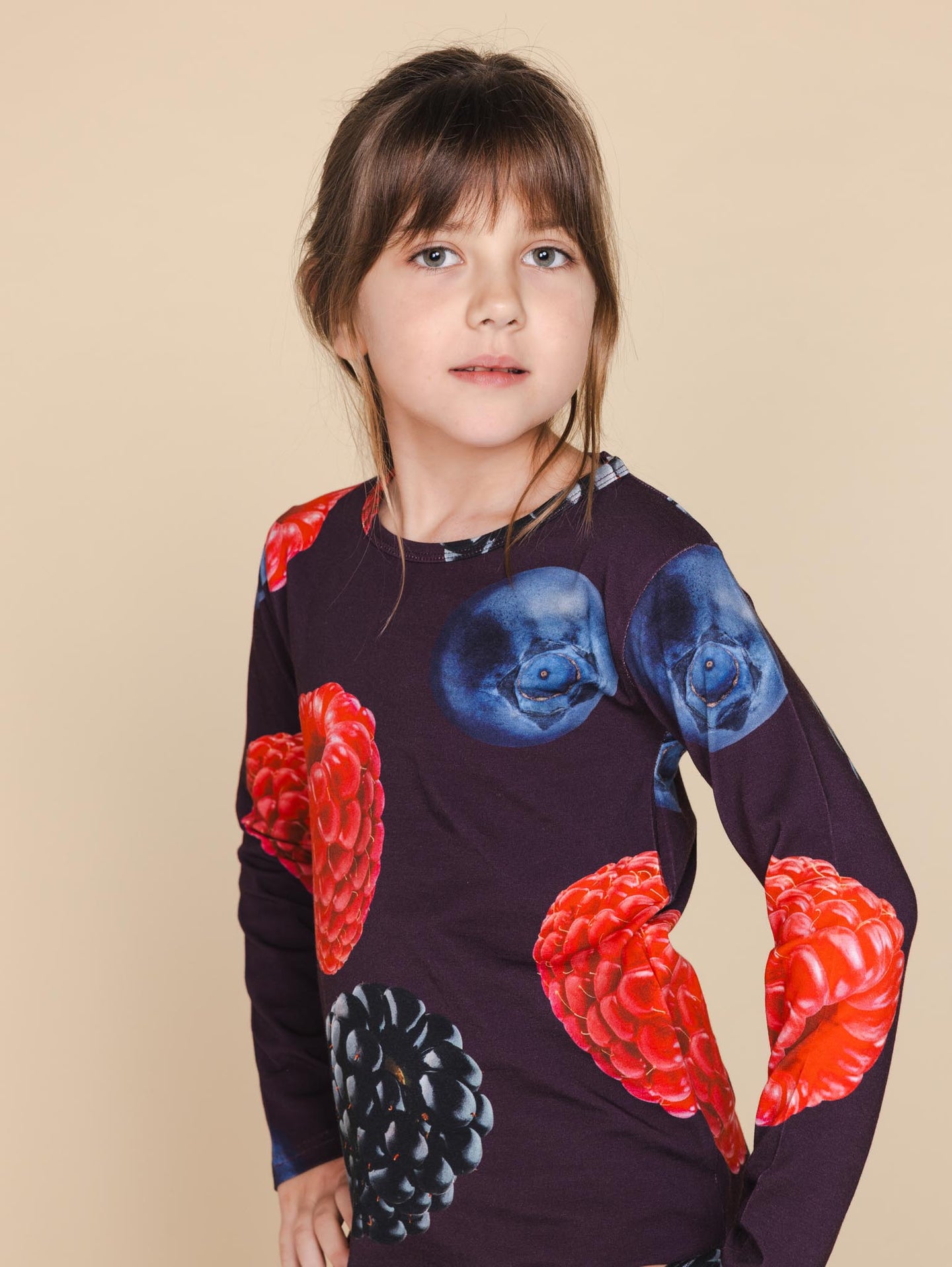 Very Berry Long Sleeve Dress Kids