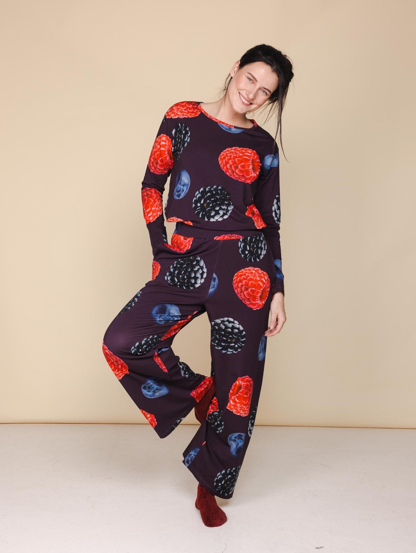Very Berry Wijde Broek Dames