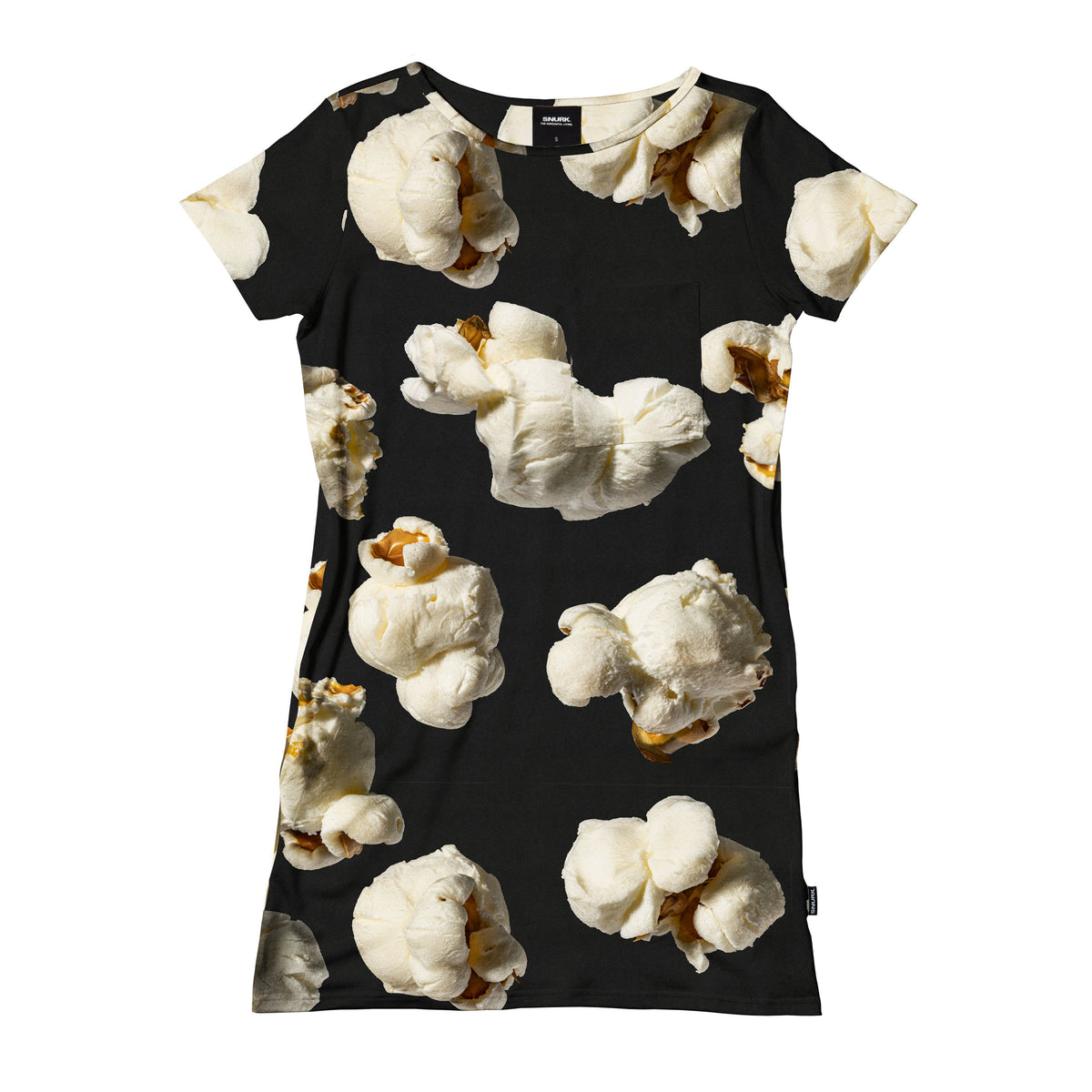 Popcorn T-shirt Dress Dames - SNURK