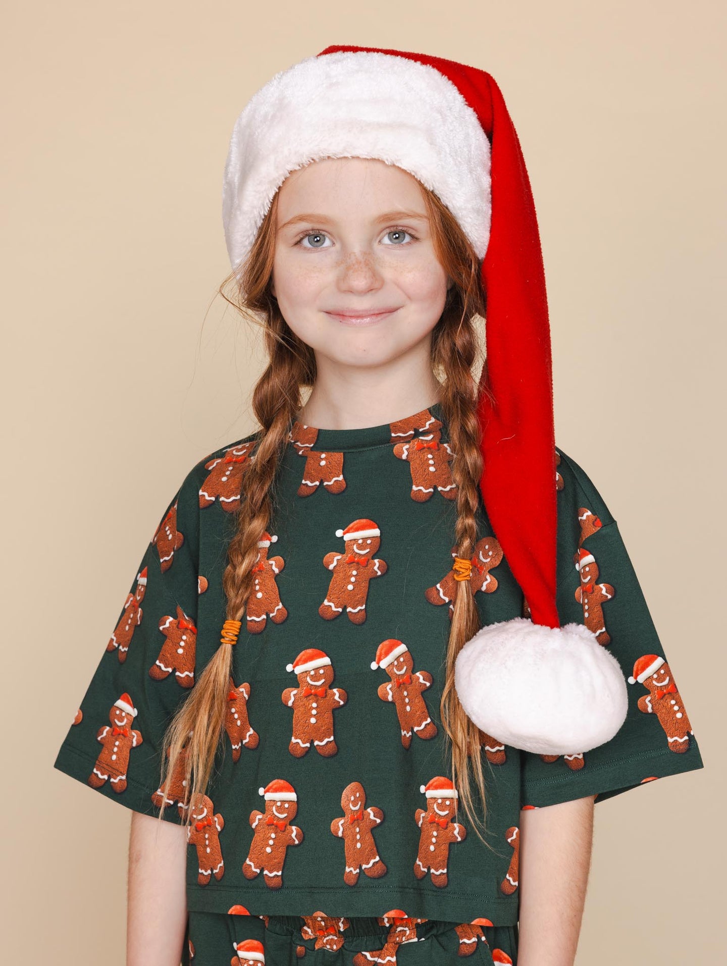Xmas Cookies Cropped T-Shirt Kids