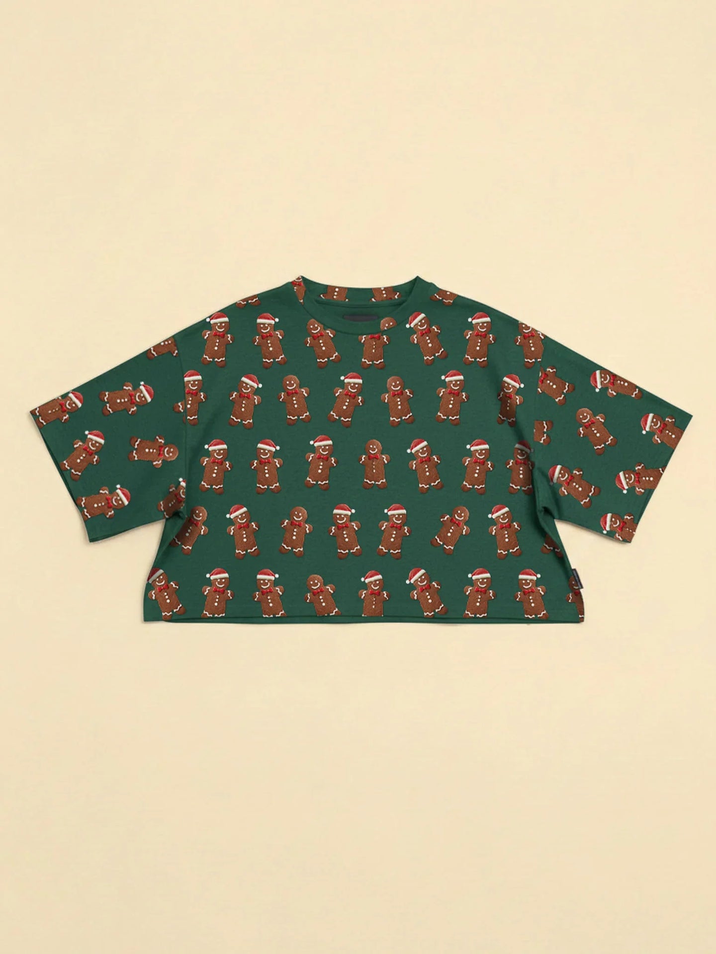Xmas Cookies Cropped T-Shirt Dames - SNURK
