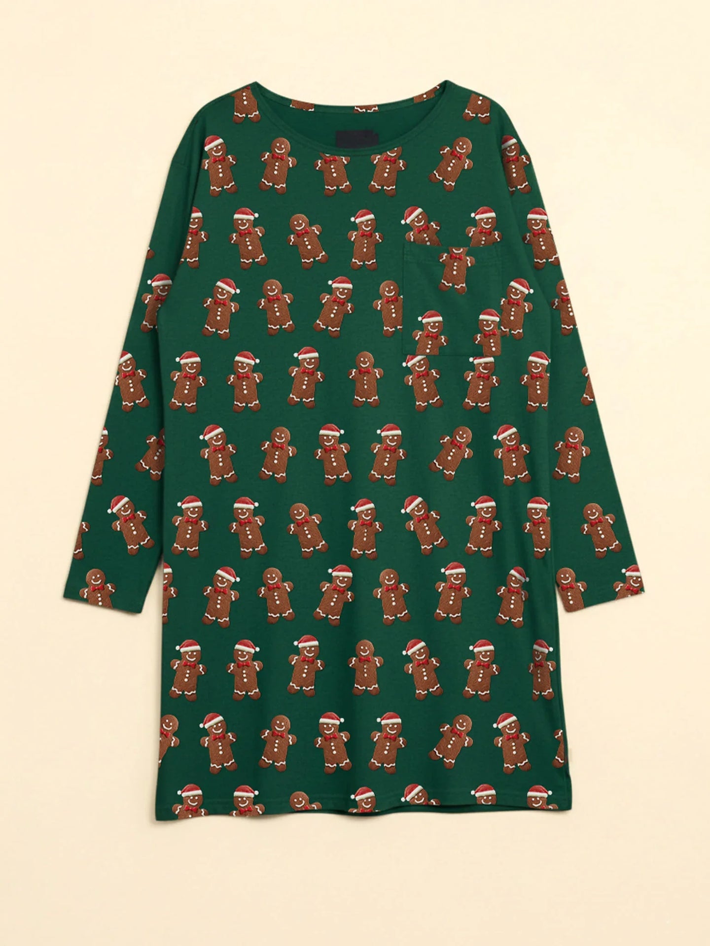 Xmas Cookies Long Sleeve Dress Dames - SNURK