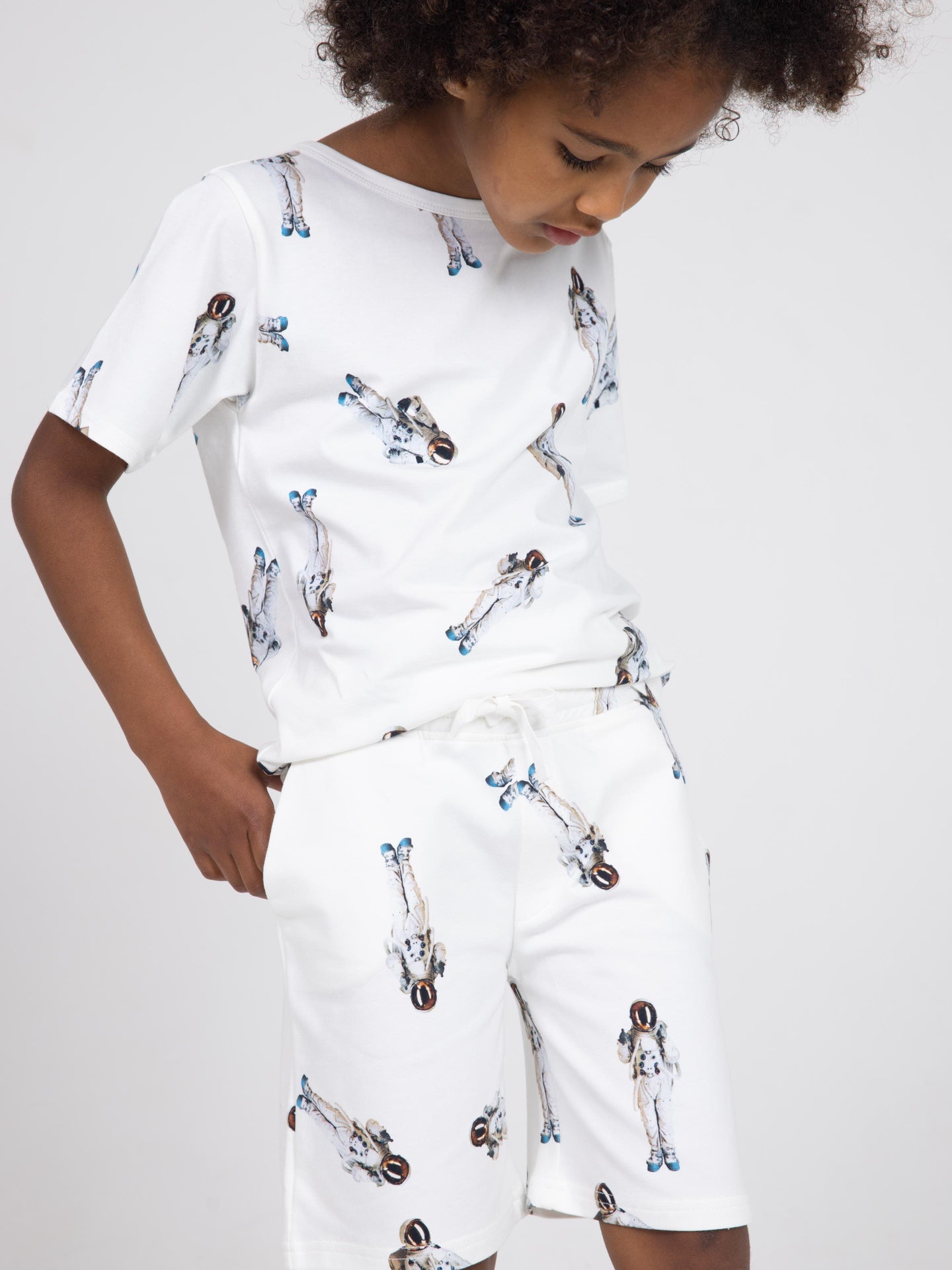 Astronaut T-shirt en Korte broek set Kinderen - SNURK
