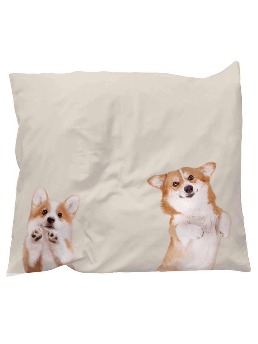 Corgi Friends pillowcase