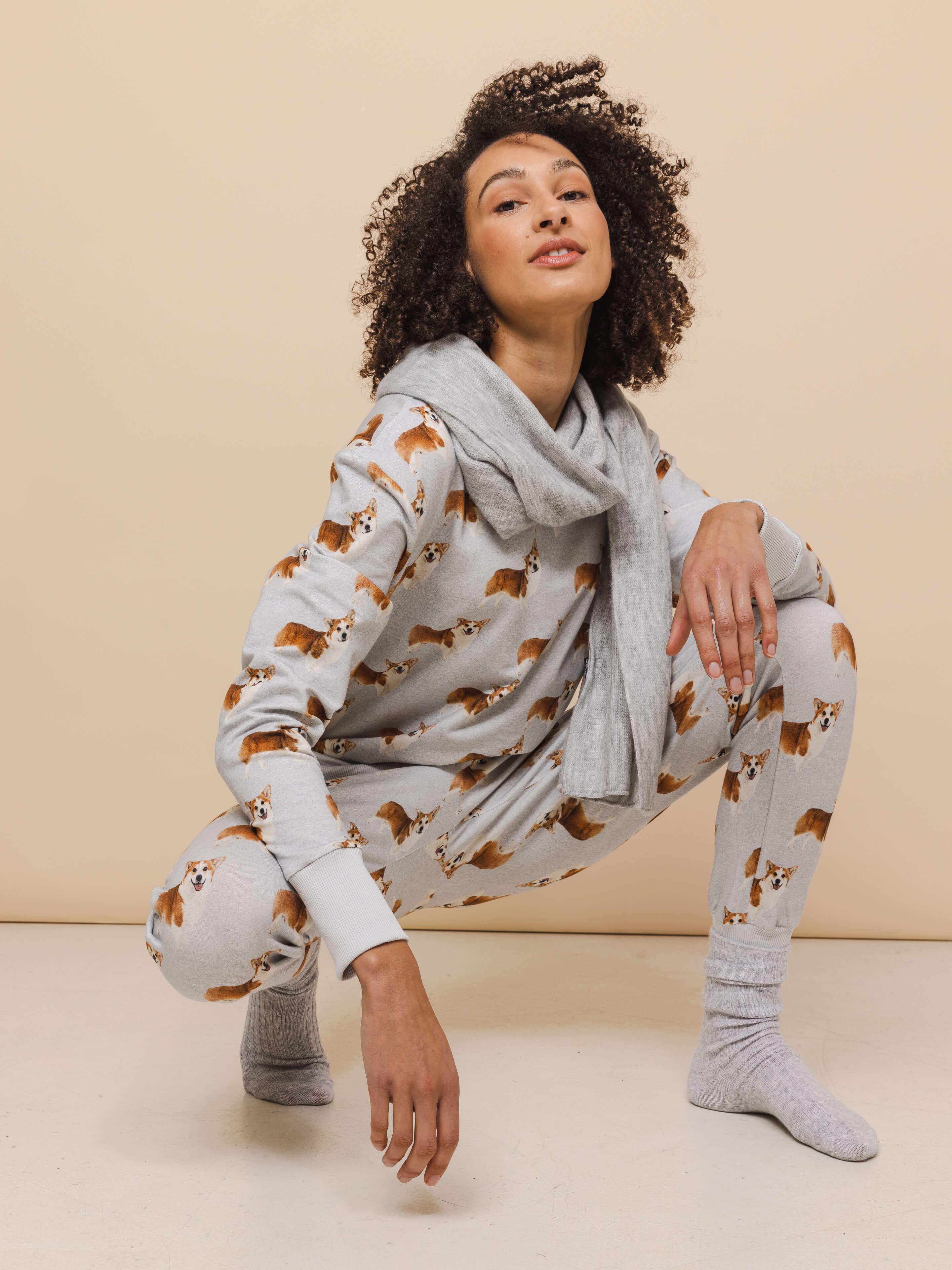 Women's corgi 2024 pajamas