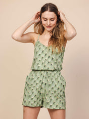 Cozy Cactus Strap Top and Shorts set Women