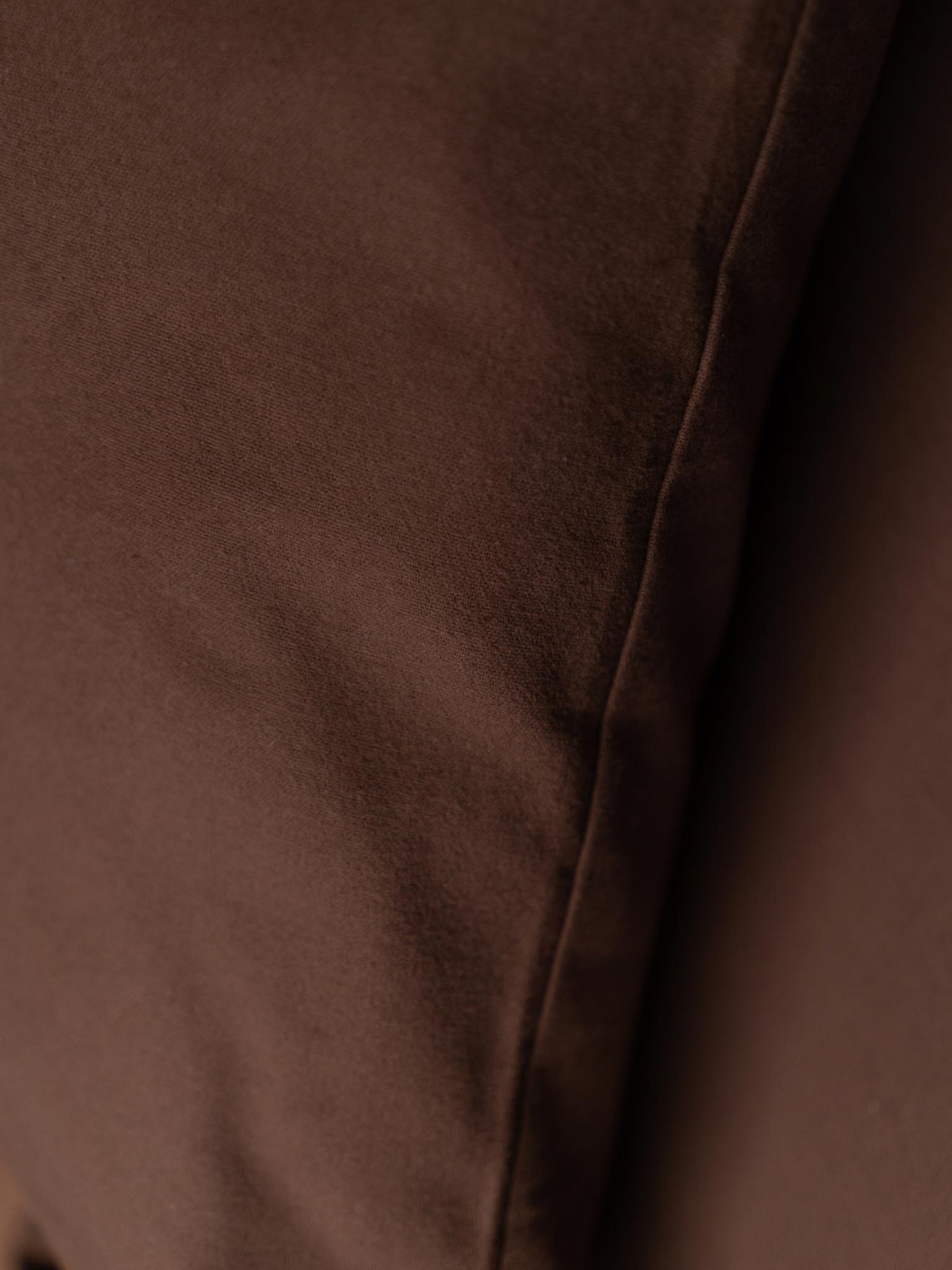 Dark Brown flanel dekbedovertrek