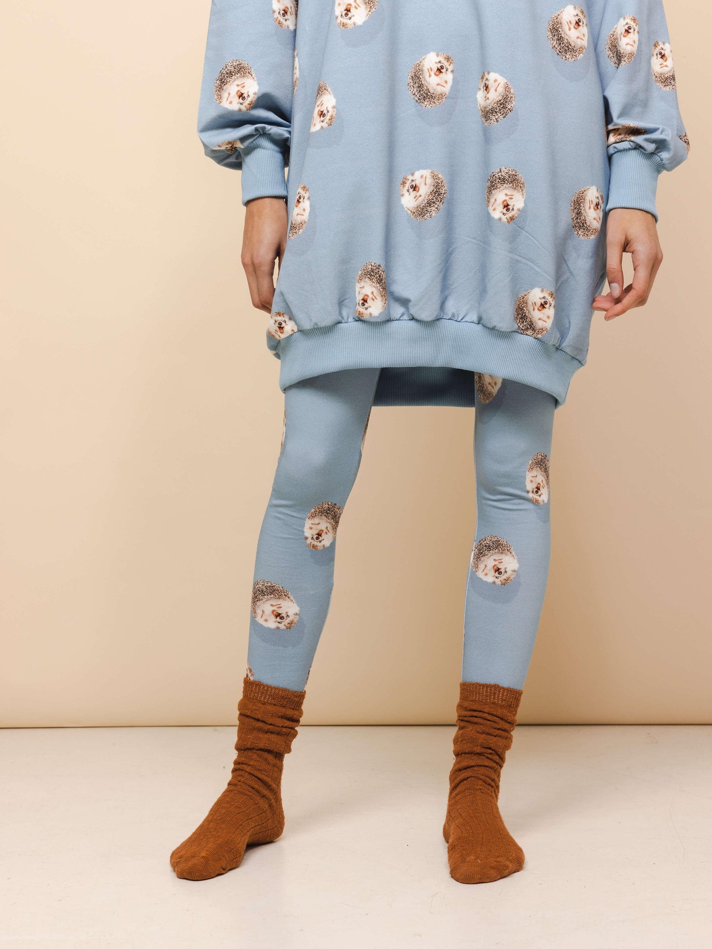 Hedgy Blue Trui jurk en Legging set Dames - SNURK