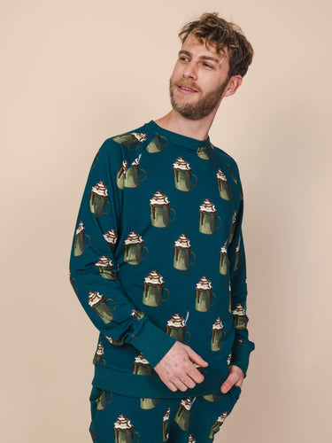 Hot Choco All Over Sweater Heren