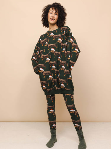 James Xmas Sweater Dress and Legging set Women