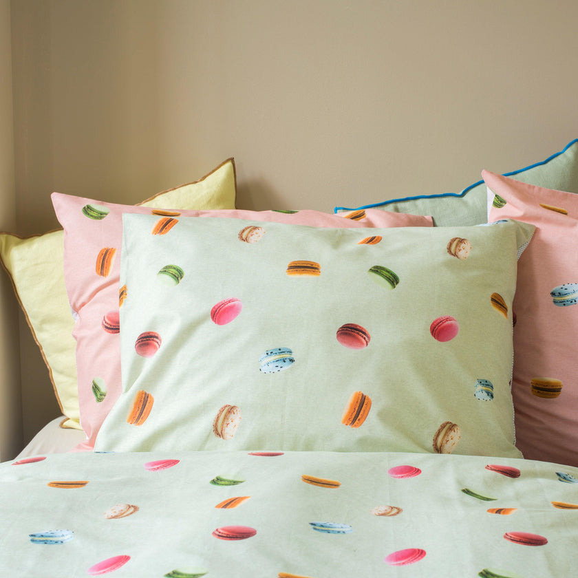 Macarons Green pillow case 60 x 70 cm