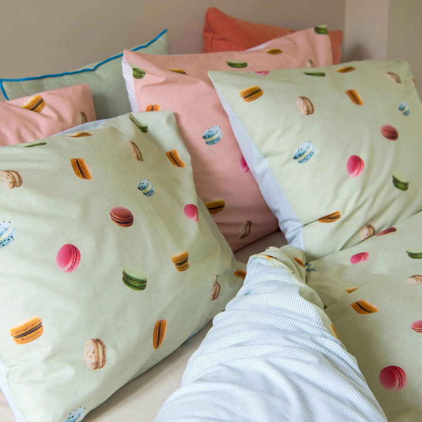 Macarons Green pillowcase